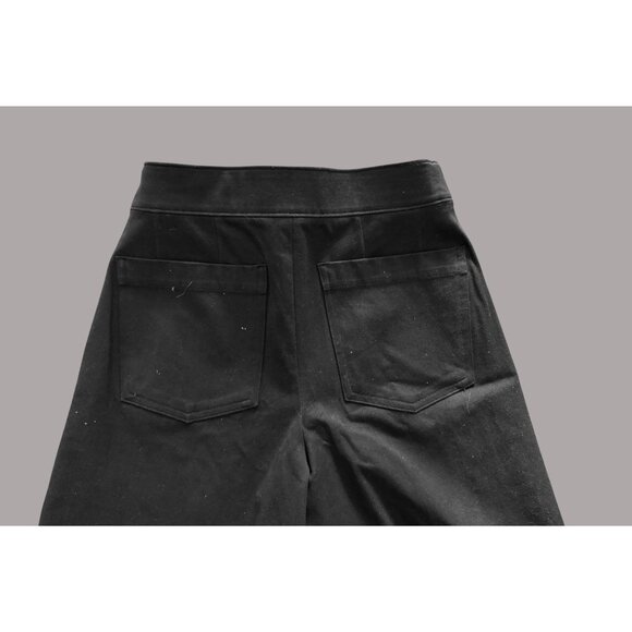 The Perfect Pull-On Crop Wide Leg Ponte Pants Black Size Med/P - Picture 5 of 9